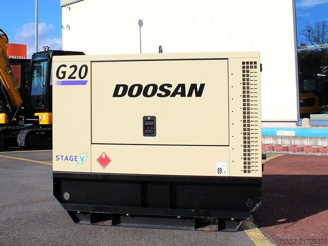 Generator de energie Doosan G20-CE - Stufe 5 - Generator - Stromgenerator - NEU mit FI-Schutzschalter Typ B - DGUV