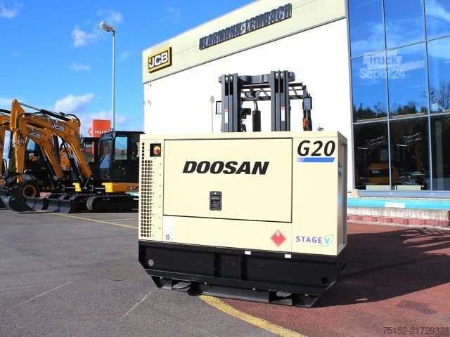 Generator de energie Doosan G20-CE - Stufe 5 - Generator - Stromgenerator - NEU mit FI-Schutzschalter Typ B - DGUV