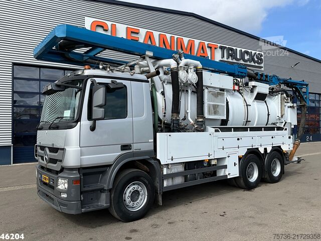 Saugfahrzeug Mercedes-Benz ACTROS 2640 6x4 Muller Combi kolkenzuiger