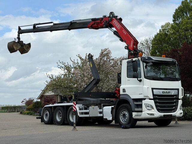 نظام ذراع الخطاف DAF XF 530 8x4!! TRIPLE!!2023!! KRAAN/HAAK!!EURO6!!...