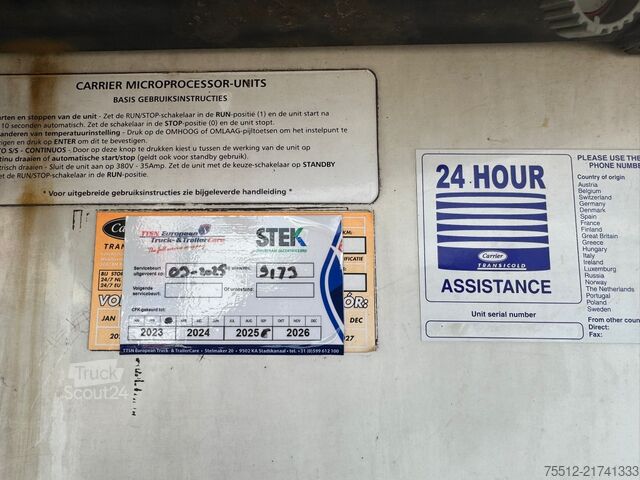 Kjøle- og frysetransport Schmitz Cargobull 3-Asser / Carrier 1950 / Diesel+Electric / BPW ...