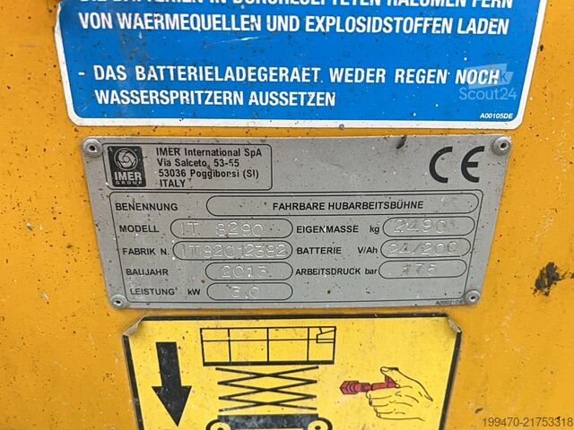 طاولة رفع مقصية Iteco IT 8290 (10m)