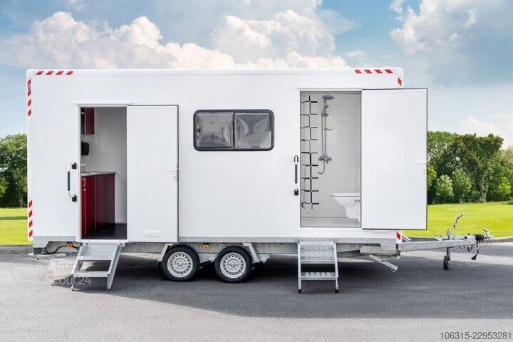 Släpvagn BLYSS Bauwagen/Mannschaftswagen Sozialraum Dusche  WC