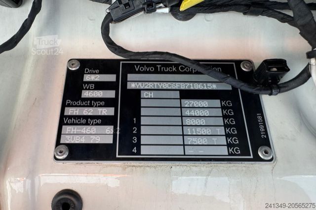 Caminhão com carroçaria intercambiável VOLVO FH-460 6x2 BDF