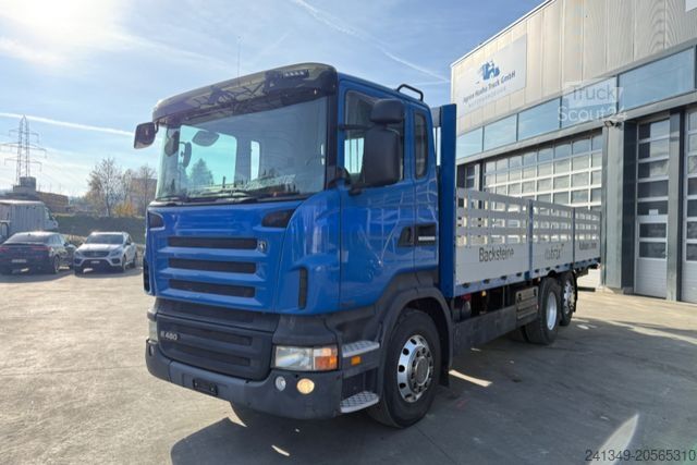 Camión de plataforma SCANIA R480 6x2 Alu