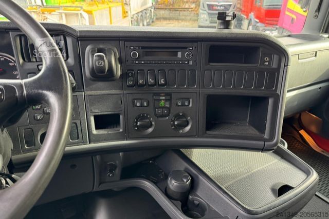 Camion cu platformă și prelată SCANIA G400 4x2 Mega 3 M Innenhöhe