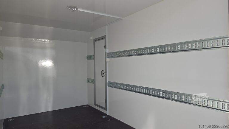 Przyczepa skrzyniowa trailershop TFS 360 Seitentür Heckrampe 2.7to