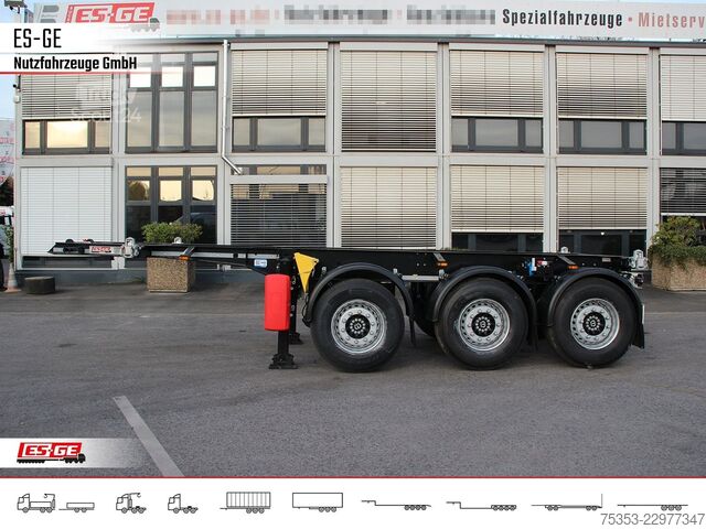 Vekselpåbygg-semitrailer KRONE 3-Achs-Containerchassis 20'