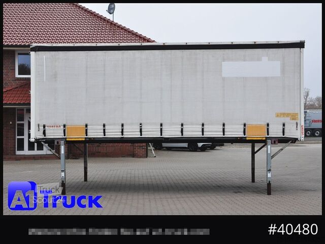 Wissellaadbak met open laadbak en zeil WECON WPR 745, verzinkt, 2520  innen, Code XL