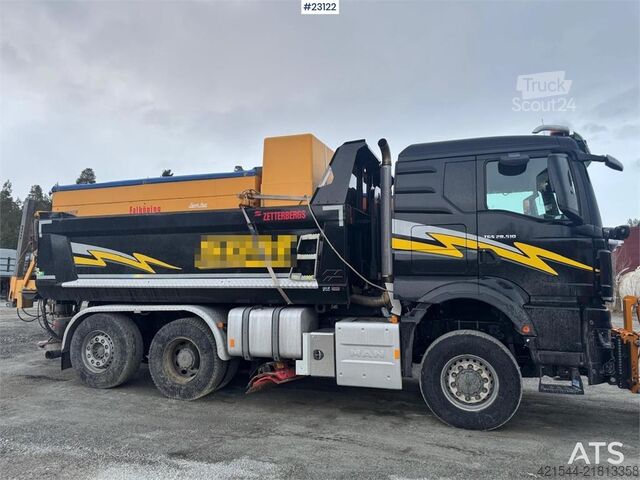 Teherautó MAN TGS 28.510 6x4 snow plow tipper truck – underbody