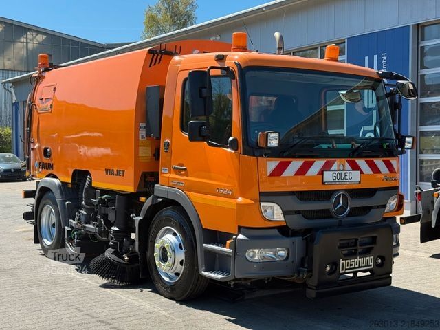Ielu tīrīšanas mašīna MERCEDES-BENZ Atego 1324 Kehrmaschine FAUN VIAJET 6R/LH