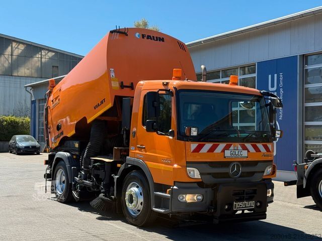 Ielu tīrīšanas mašīna MERCEDES-BENZ Atego 1324 Kehrmaschine FAUN VIAJET 6R/LH