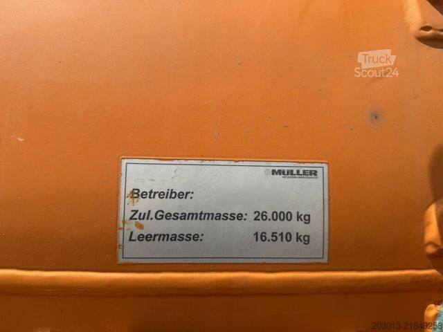 Vakumlu tank kamyonu MERCEDES-BENZ 2643 6x2 Kanalreiniger Kombi MÜLLER