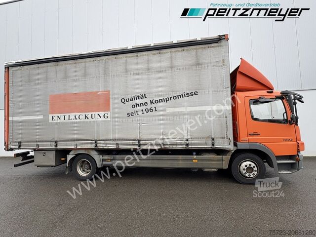 Platformas kravas automašīna ar tentu Mercedes-Benz Atego 1224 L
