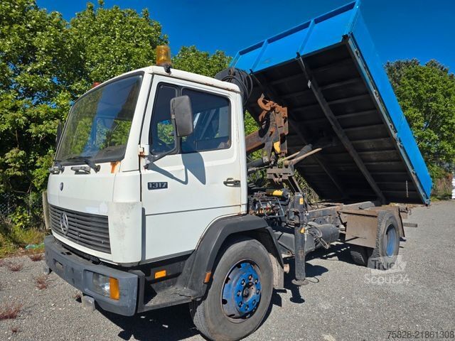 Kiepwagen MERCEDES-BENZ Ecoliner 1317 / Kipper - Kran Hiab 090