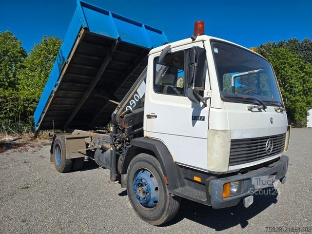 Kiepwagen MERCEDES-BENZ Ecoliner 1317 / Kipper - Kran Hiab 090