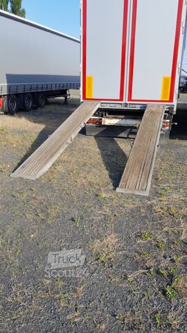 Semi-remorque à plateau & bâche Web Trailers LPRS 24 MEGA RAMPEN LIFTACHSE HUBDACH