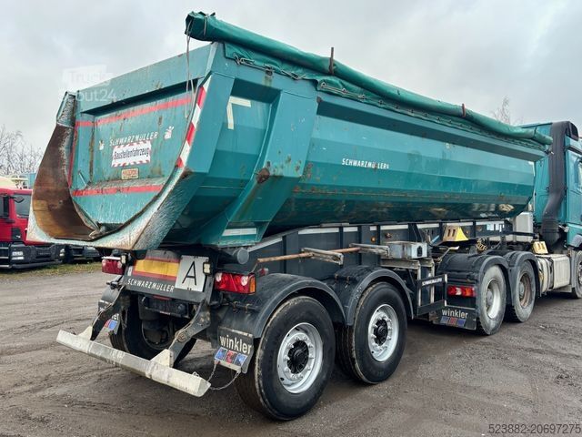 Semi-reboque basculante SCHWARZMÜLLER 25m³*Stahlmulde*LIFT*BPW*Plane*Podest