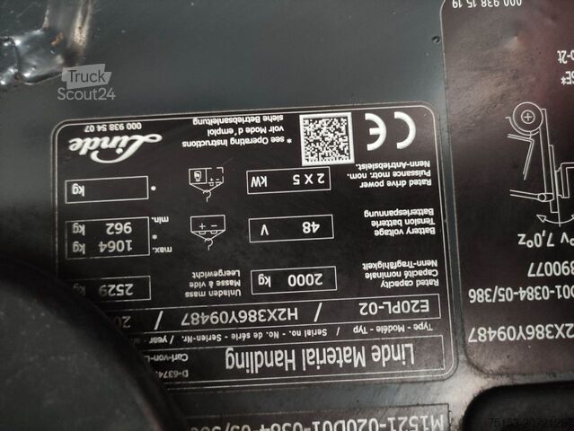 Elektrikli – 4 tekerlek Linde E20PL-02-386