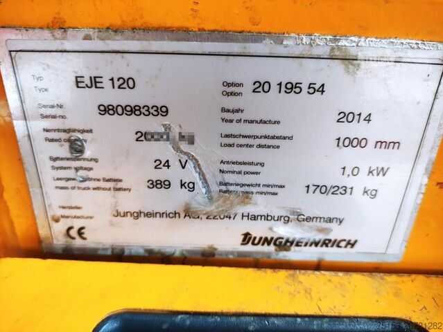 Electric Pallet Trucks Jungheinrich EJE 120