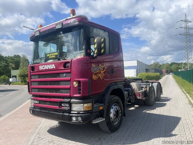 Smags autotransports Scania Scania 124-470, Full Steel, 6x4, Manual