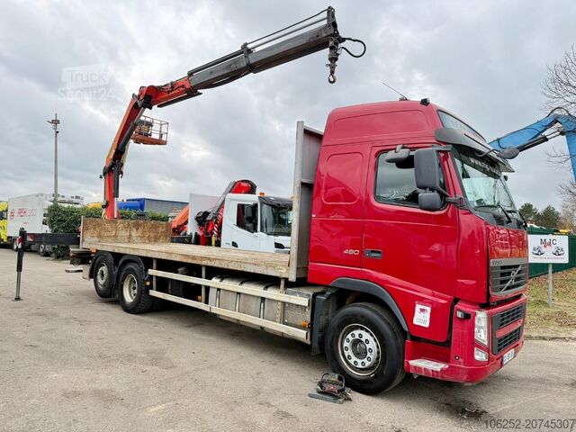 Open laadbak Volvo FH 460 6x2 PRITSCHE + KRAN PALFINGER PK18002 EH...