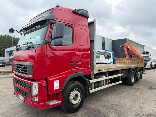 Open laadbak Volvo FH 460 6x2 PRITSCHE + KRAN PALFINGER PK18002 EH...