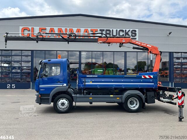 Tipper med kran Mercedes-Benz Atego 1524 Euro 6 Atlas 10 Tonmeter laadkraan J...