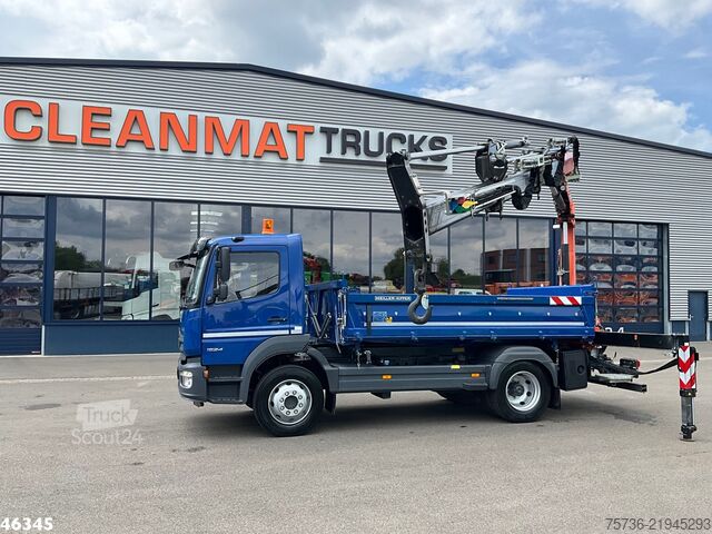 Tipper med kran Mercedes-Benz Atego 1524 Euro 6 Atlas 10 Tonmeter laadkraan J...