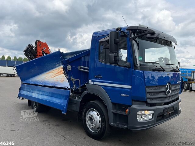 Tipper med kran Mercedes-Benz Atego 1524 Euro 6 Atlas 10 Tonmeter laadkraan J...