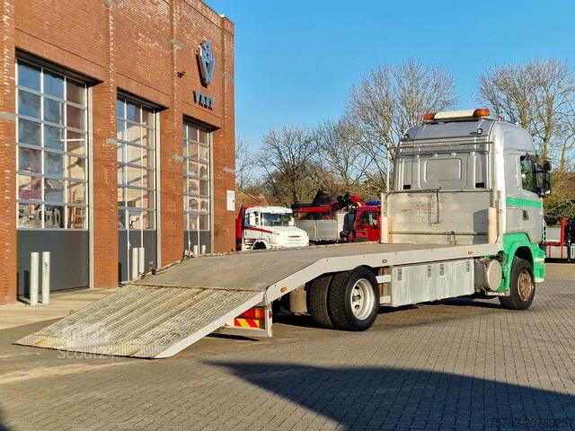 Transportador de automóveis Scania R380 4x2 - Car transport / Flatbed - Ramp - Ful...