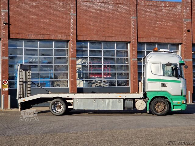 Transportador de automóveis Scania R380 4x2 - Car transport / Flatbed - Ramp - Ful...