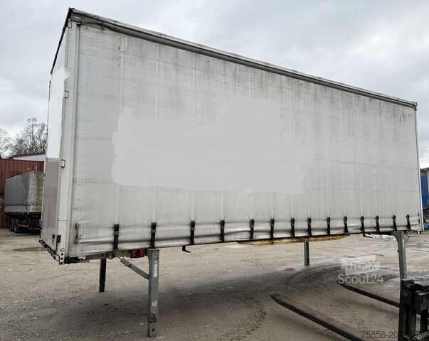 Carrocería intercambiable con plataforma y lona Krone Jumbo 3m Innenhöhe Hubdach Edscha