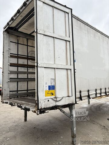 Carrocería intercambiable con plataforma y lona Krone Jumbo 3m Innenhöhe Hubdach Edscha