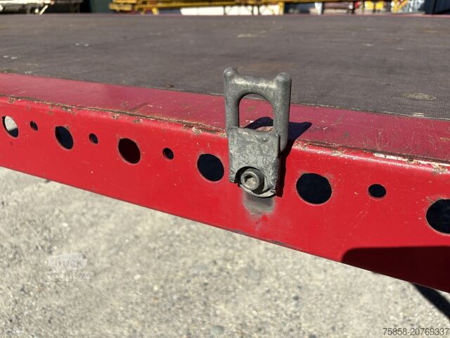 Intercambiable con plataforma abiertaCambiador de plataforma con plataforma Krone 7,45m BDF Baustoff Multilockrahmen