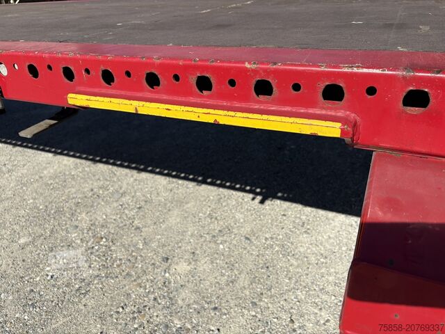 Intercambiable con plataforma abiertaCambiador de plataforma con plataforma Krone 7,45m BDF Baustoff Multilockrahmen