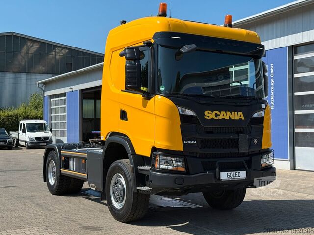 Standardní tahač SCANIA 450 XT 4x4 Euro 6 SZM Kipphydraulik Blatt / Luft