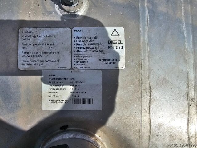 Rezervor de combustibil MAN Brandstoftank 375L - TGX/TGS onderdeelnr. 81.12...