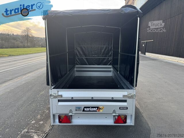 Remorque pour voiture Variant Autoanhänger Stahlblechaufbau 254x125x150 cm 1000 kg