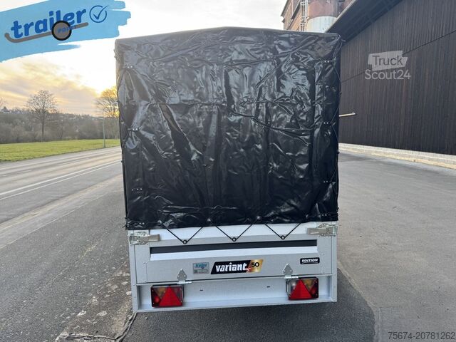 Remorque pour voiture Variant Autoanhänger Stahlblechaufbau 254x125x150 cm 1000 kg