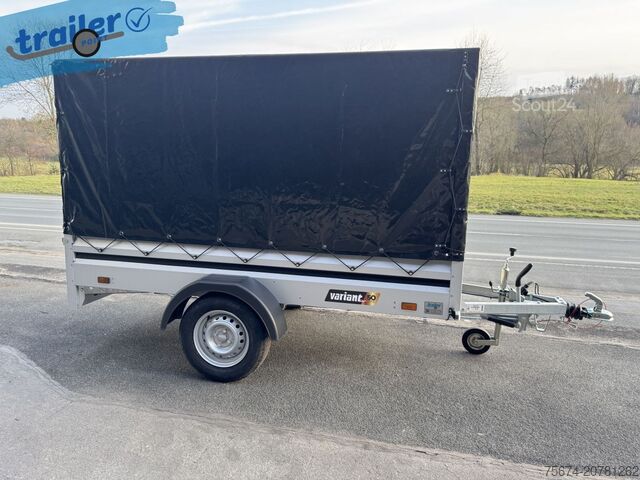 Remorque pour voiture Variant Autoanhänger Stahlblechaufbau 254x125x150 cm 1000 kg