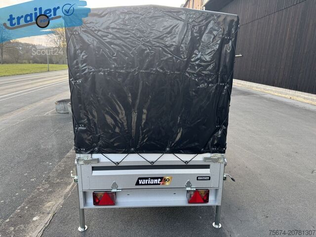 Remorque pour voiture Variant Autoanhänger Stahlblechaufbau 254x125x150 cm 750 kg