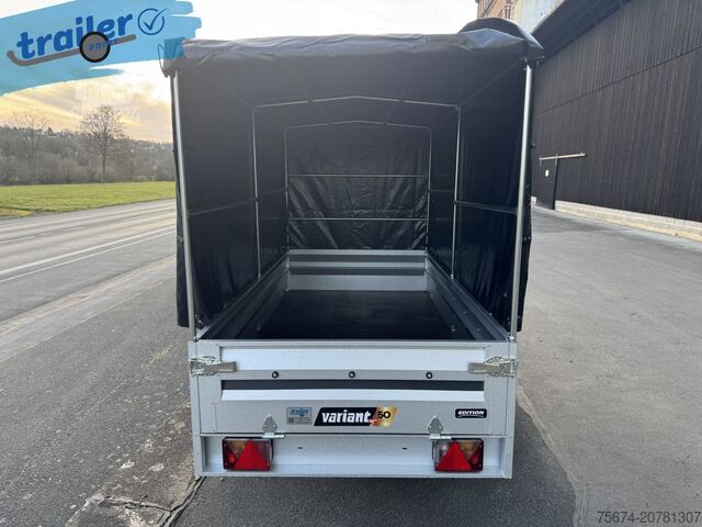 Remorque pour voiture Variant Autoanhänger Stahlblechaufbau 254x125x150 cm 750 kg