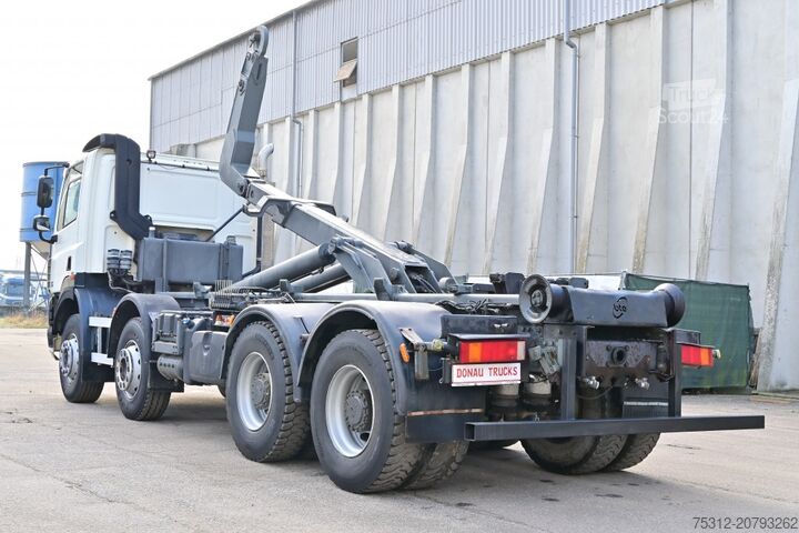 Tovornjak s kavljem za kontejnerje Daf CF85.410 8x4 E5 Blatt Blatt AHK Vorbereitung
