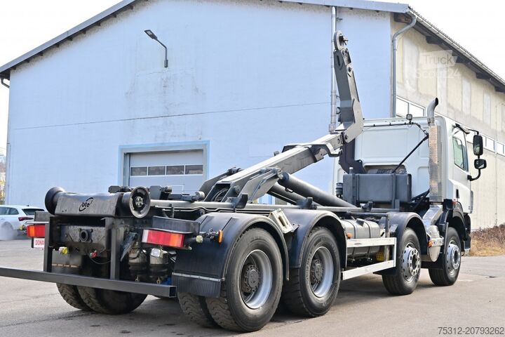 Tovornjak s kavljem za kontejnerje Daf CF85.410 8x4 E5 Blatt Blatt AHK Vorbereitung