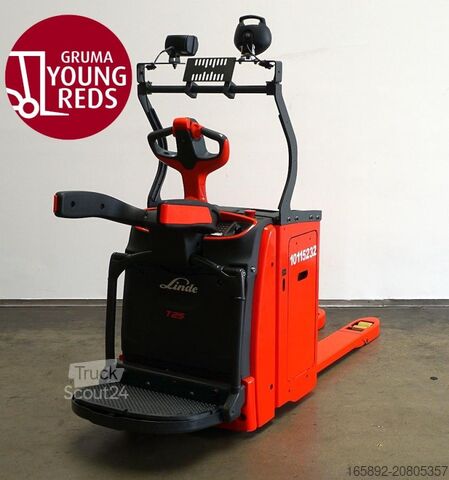 Carretilla elevadora baja con plataforma para el conductor Linde T 25 AP 1153-02