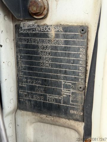 Valníkový nákladní automobil s plachtou IVECO ML 120 PRITSCHE+PLANE*LBW*2010*EURO5*KLIMA*