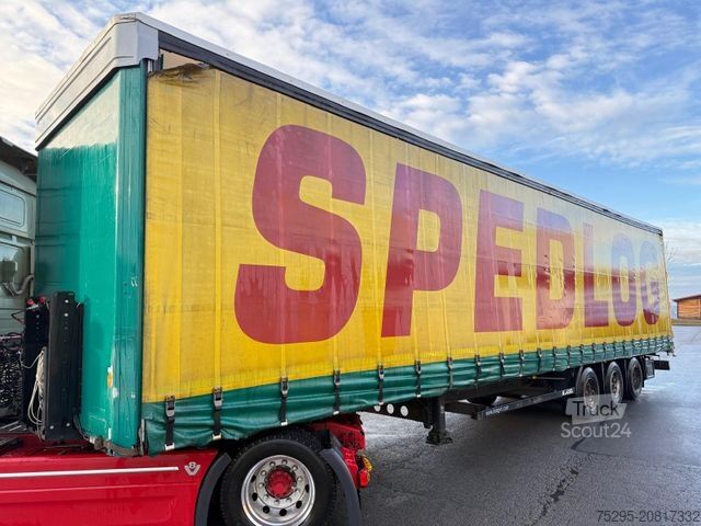 Otevřený návěs s plachtou KÖGEL 3 Achs MEGA Staplerhalter Liftachse SAF TÜV8/26