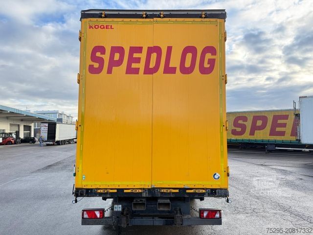 Otevřený návěs s plachtou KÖGEL 3 Achs MEGA Staplerhalter Liftachse SAF TÜV8/26