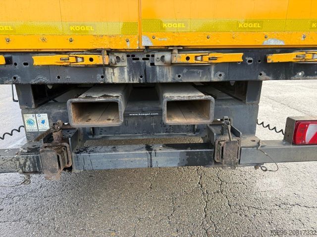Otevřený návěs s plachtou KÖGEL 3 Achs MEGA Staplerhalter Liftachse SAF TÜV8/26